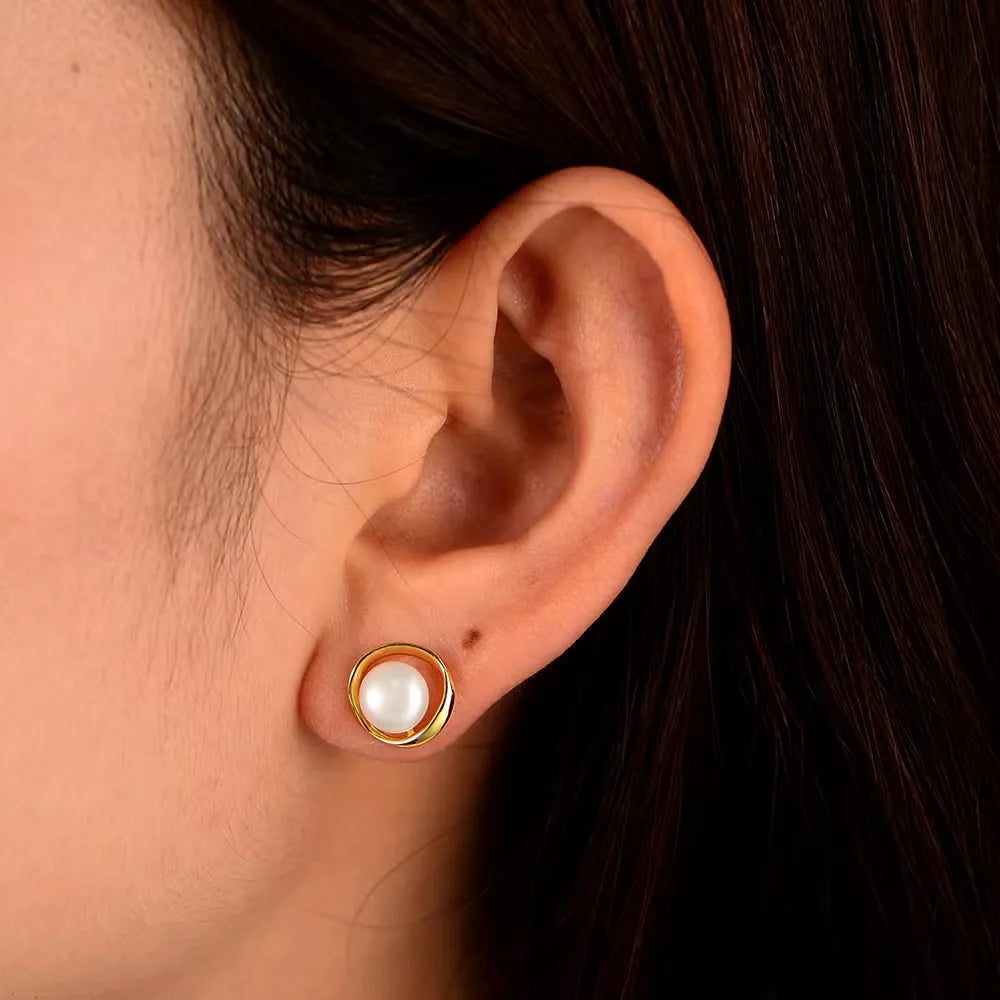 Brincos Trevo Floral com Zircónia