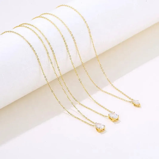 Colar Gota Oval Minimalista