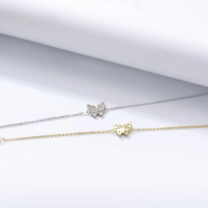 Pulseira Borboleta com Zircónia